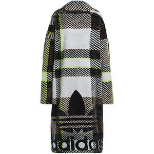 adidas and Ivy Park Halls of Ivy Plaid Faux Fur Jacket sz US small
